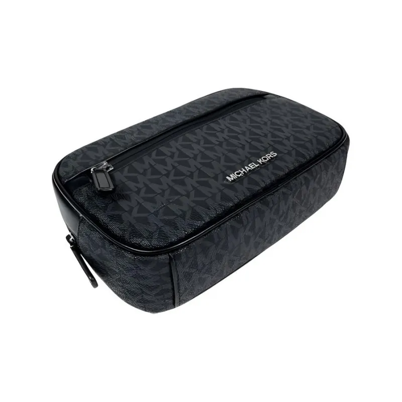 MICHAEL KORS Gifting Coated Canvas Camera Bag 3 in 1 Set Clutch Medium Size Men's Black-2