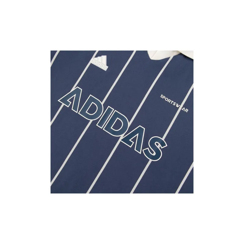 Adidas Polo Shirt Men's Ink Blue/Jade White-7