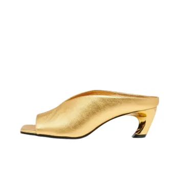 Alexander McQueen Slide Slippers 5.5cm Women's Gold