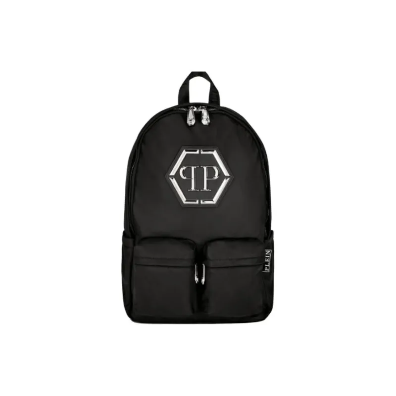 PHILIPP PLEIN Nylon Backpack Unisex Black-0