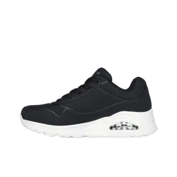 Skechers Uno Lite Anti-Slip And Wear-Resistant Height Increasing Low-Top Casual Shoes Women's Black