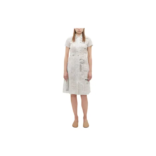 À La Garçonne Short-Sleeved Dresses Women's Cream