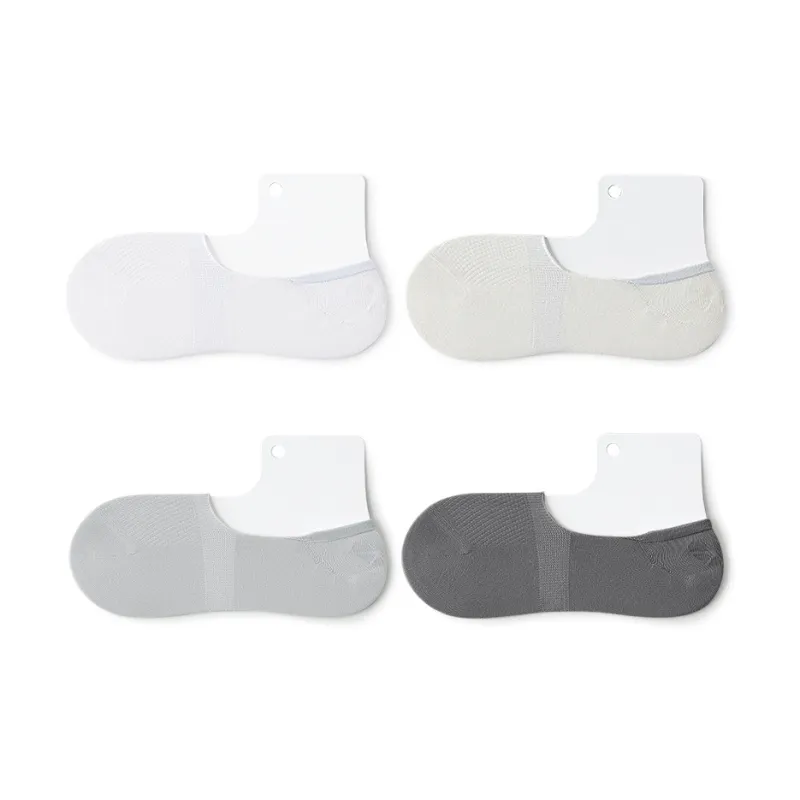 SHIWAJI No Show Socks Men's 4 Pack-14