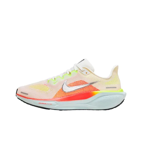 Nike Pegasus 41 Running Shoes Women's Low-Top White/Pink/Yellow