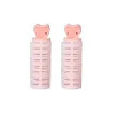 Duckbill-Style Wispy Bangs Curling Rods[Pink 2 Pack]