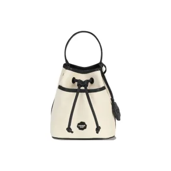 COVERNAT Cotton Bucket Bags Handbags Small Size Women's Black