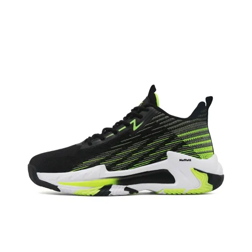 Moffett Basketball Shoes Men High Top Blue, Green