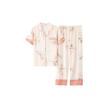The Story Of The Flower Season Pajama Set Women's White