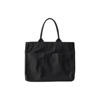 UNIQLO Cotton Handbag, Shoulder Bag Regular Unisex Black
