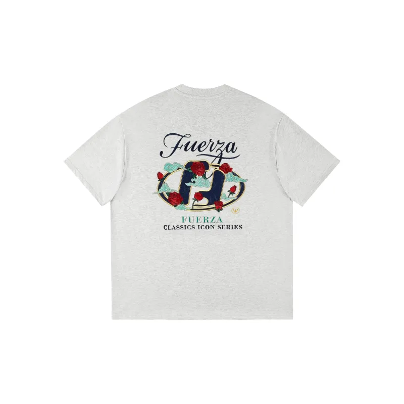 FUERZA Drop Shoulder Sleeve T-Shirt Unisex-11