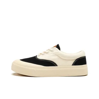 Dafu Leaps Forward Breathable Lightweight Low Top Canvas Shoes Women's Beige Black