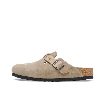 Birkenstock Boston Braided Suede Taupe Women's