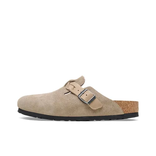 Birkenstock Boston Braided Suede Taupe