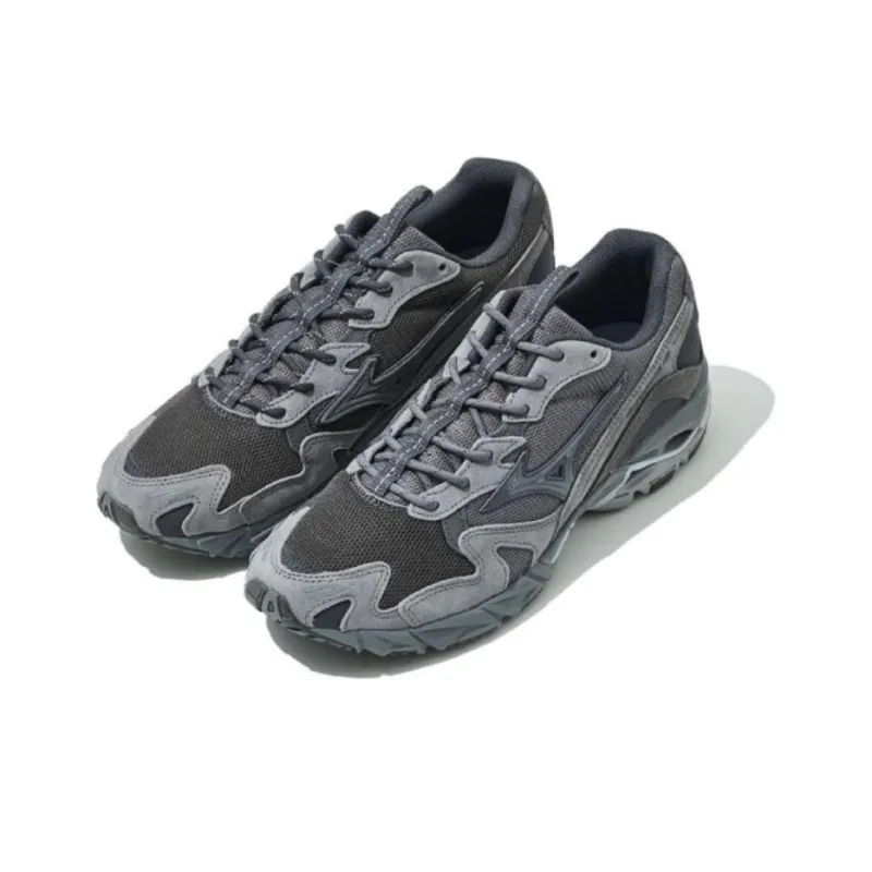 Mizuno Slow Steady Club X Wave Rider 10 'Charcoal Grey'-2
