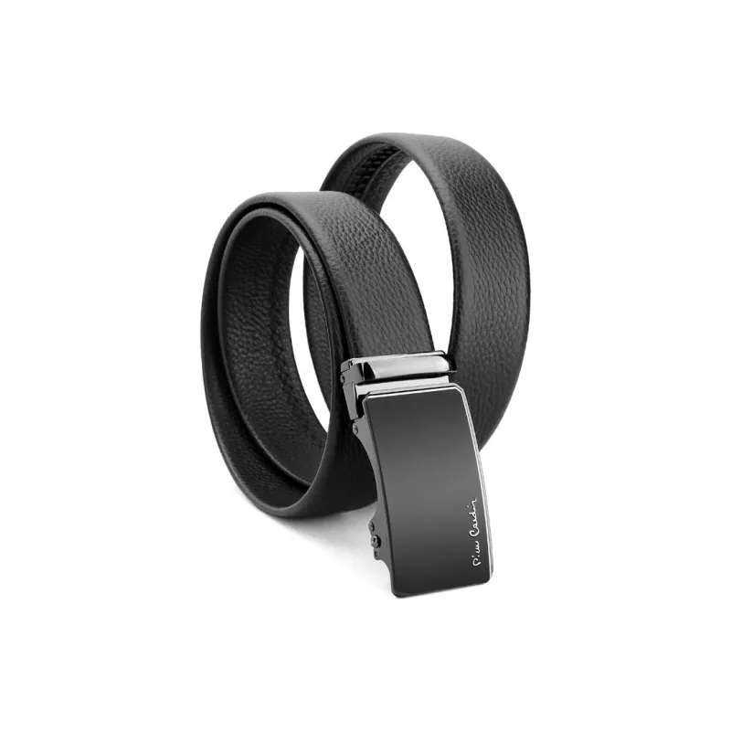 PIERRE CARDIN Genuine Cow Leather Automatic Buckle Father, Dad, And Father in Law Box Men's Width 3.5CM-18