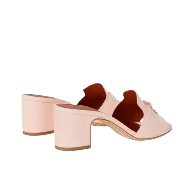 Loro Piana Slide Slippers 5.5cm Women's Pink-3