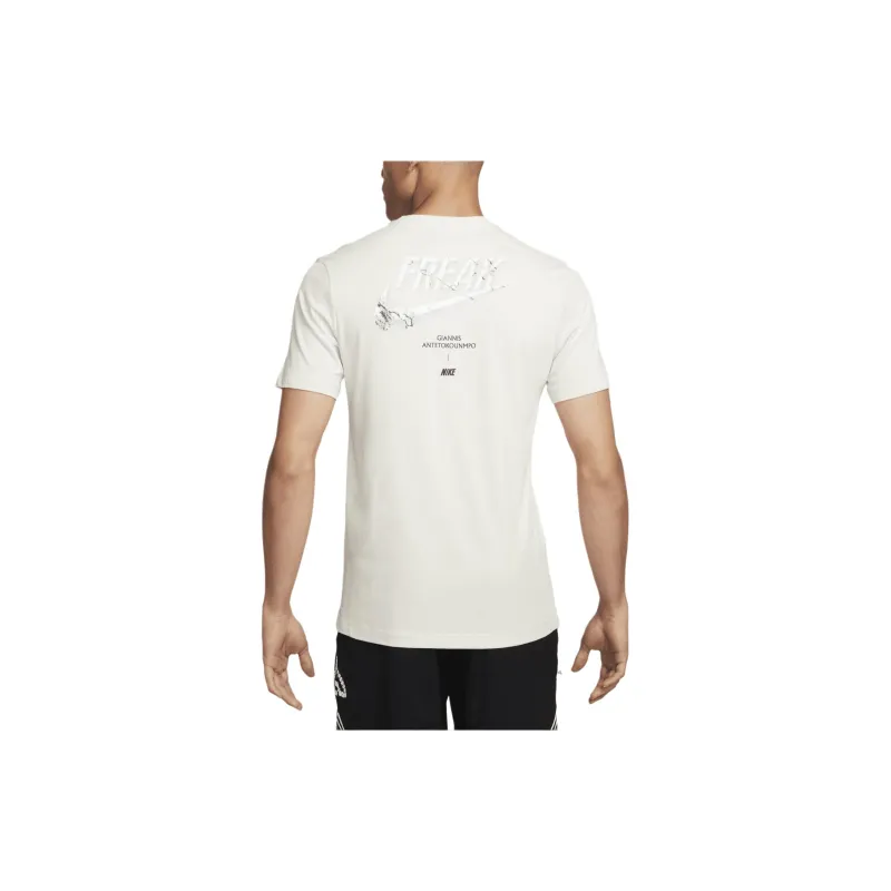 Nike Giannis T-Shirt Men's Sail White-1