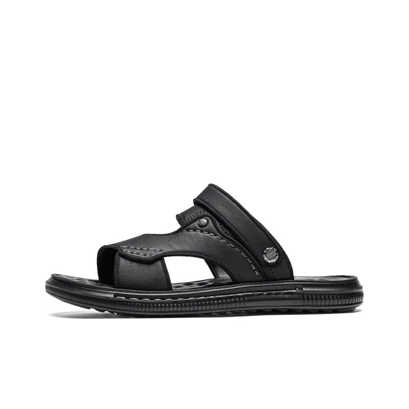G.N.SHIJIA Beach Sandals Men Black/Brown-1