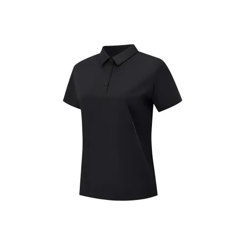 XTEP Variety Training Collection Polo Shirts Women's Jet Black