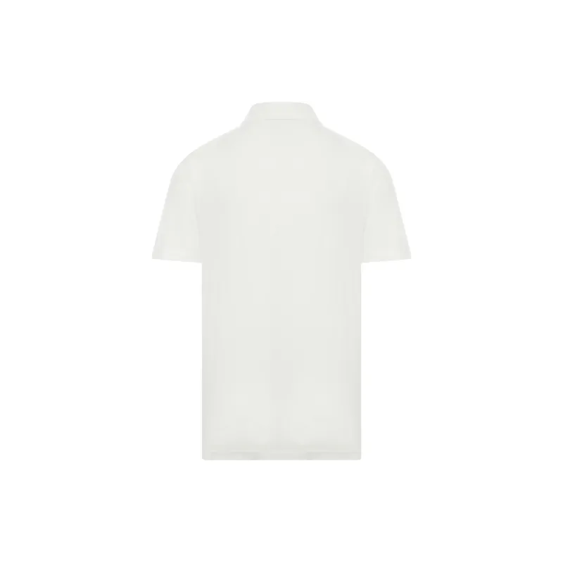 A.P.C . Logo Embroidered Short Sleeved Polo Shirt-1