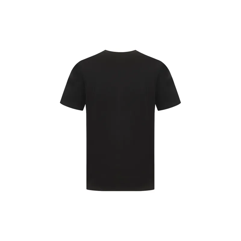 FERRE Metallic 3D Effect Necklace Letter Interwoven Print Crew Neck Short Sleeved T Shirt Men's-4
