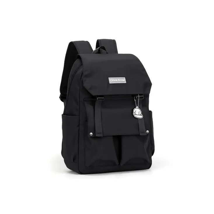 Simvay Clos Fabric Backpack Small Size Women's Ecru/Black-22