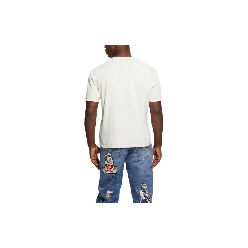 GUESS Teddy Signature Tee T-Shirt Men's White-1