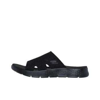 Skechers Go Walk Fle Slip Resistant Abrasion Resistant Slide Slippers Women's Black