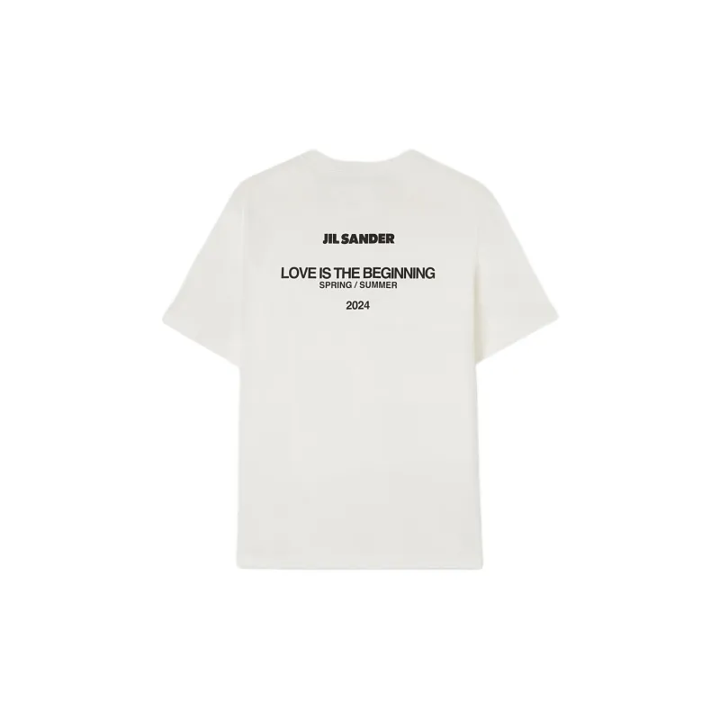 JIL SANDER Logo Printed Crewneck T Shirt-1