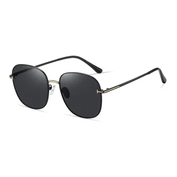 PRETTYALLUSION Alloy Oval Sunglasses Women's