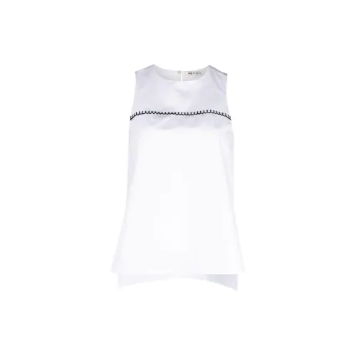 Ports 1961 Plein Air Sleeveless Cotton Blouse