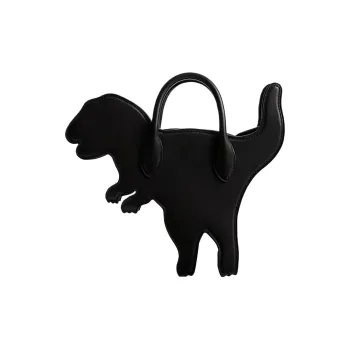 COACH Rexy Cow Leather Irregular Shaped Bag, Shoulder Bag, Crossbody Bag, Handbag Large Size Unisex Black