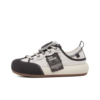 OLD ORDER Euro Puff Shoes Coverage Low Top Skateboard Shoes Unisex Black White