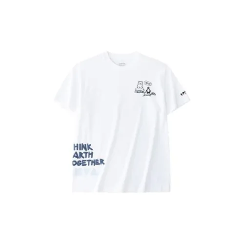 ANTA Sports Life Collection T-Shirts Unisex Snowflake White