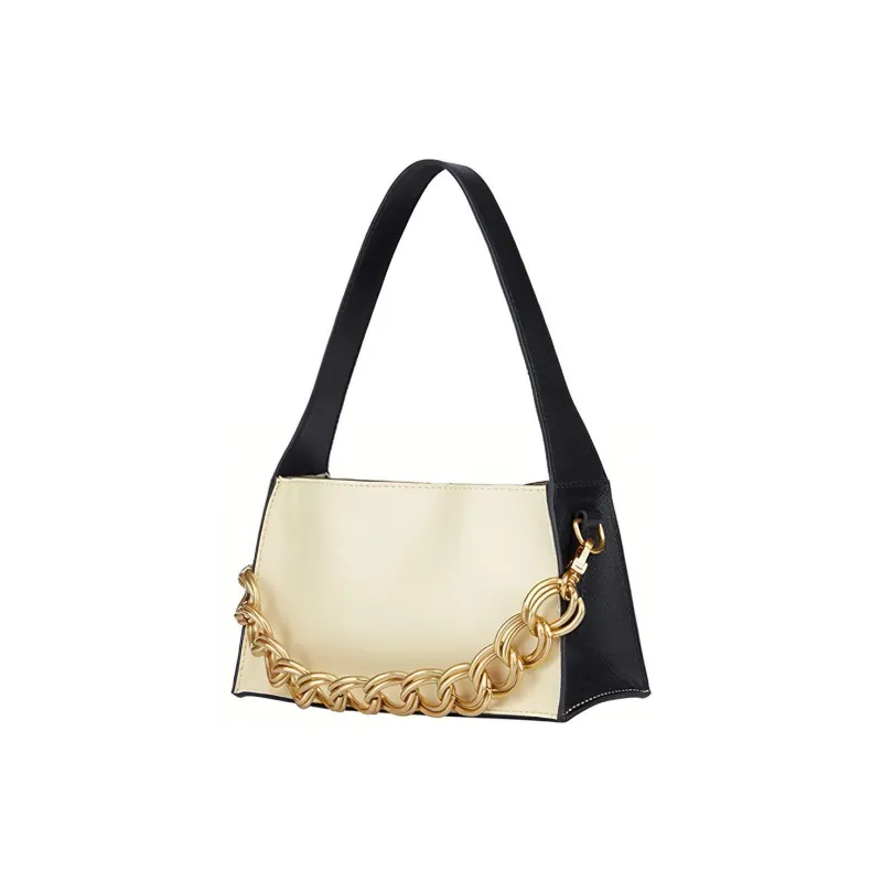 Manu Atelier Cow Leather Handbag Shoulder Bag Arrow Bag Women's Black-1
