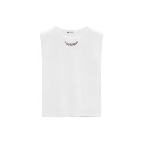 ZARA T-Shirts Women's White