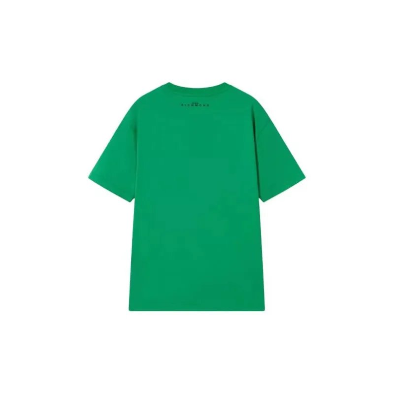 JOHN RICHMOND Color Block Print Crew Neck Pullover Short Sleeved T Shirt Men's-6