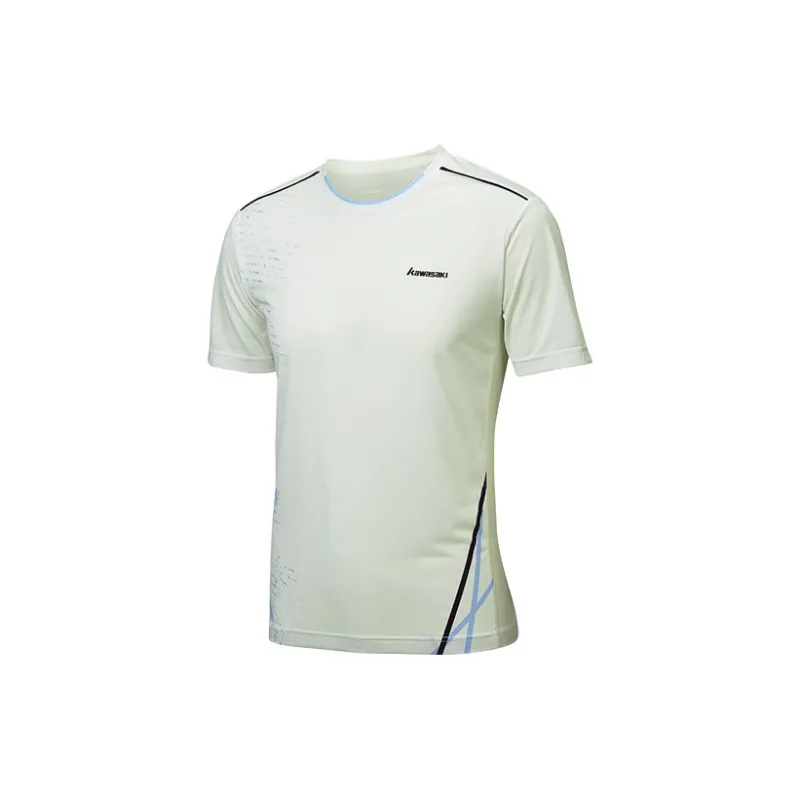 Kawasaki T Shirt Men's White Gold-1