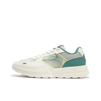 361° Breathable And Lightweight Low Top Casual Shoes Men's White Green