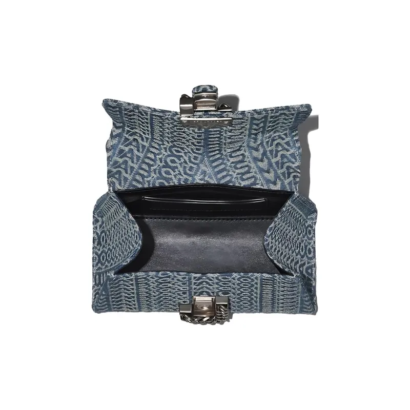 MARC JACOBS Denim Shoulder Bag, Crossbody Bag, Handbag Women's Blue-4