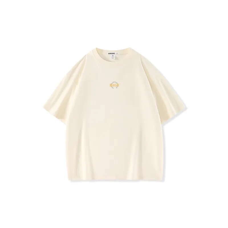 BAGE Drop Shoulder Sleeve T Shirt Unisex-19