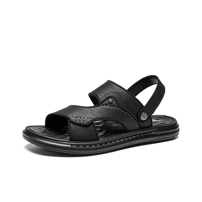 G.N.SHIJIA Beach Sandals Men Black/Brown-2