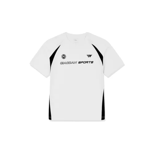 QIAODAN T-Shirts Unisex Jordan White/Black