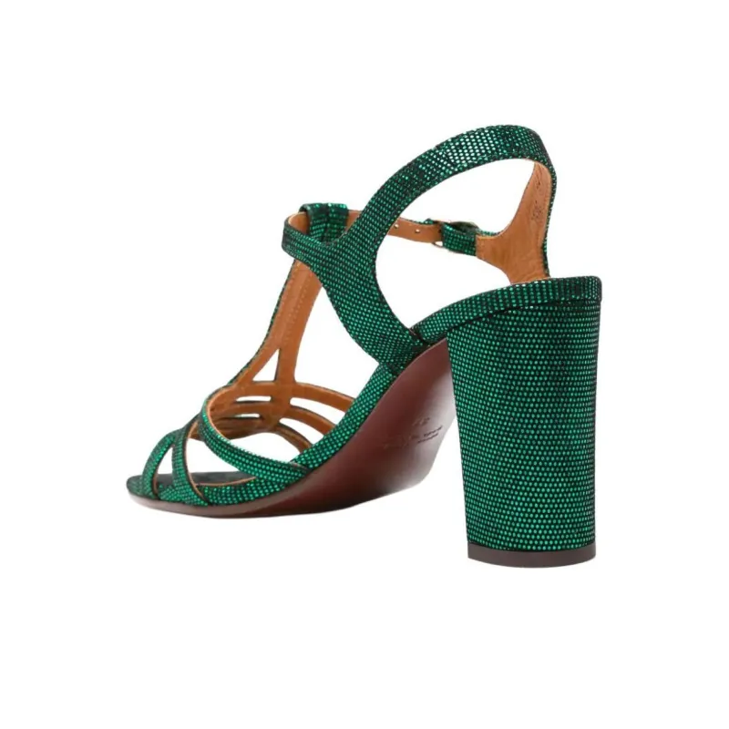 CHIE MIHARA Babi Strap Sandals 7.5cm Women's Green-4