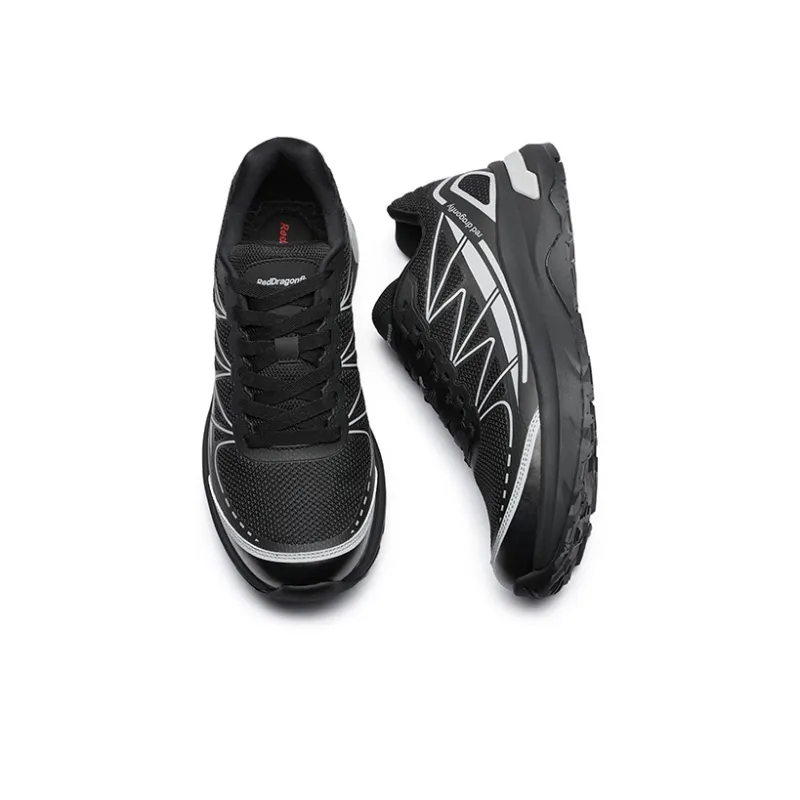 RED DRAGONFLY Slip Resistant Cushioning Wear Resistant Support Height Increasing Low Top Casual Shoes Unisex-12