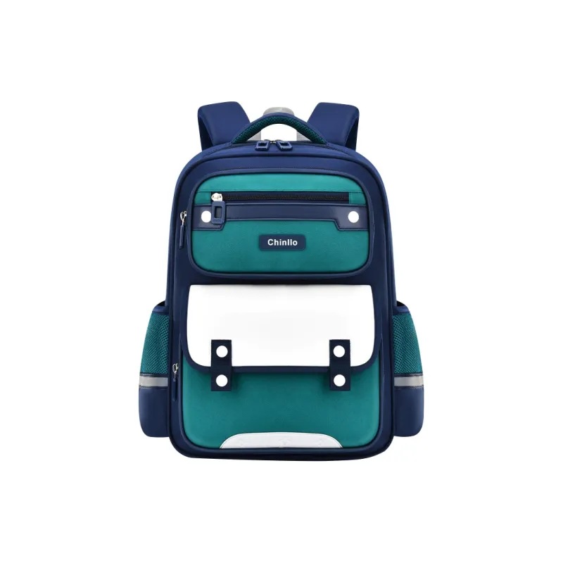 Alcohol Dragon Nylon Backpack Regular Women's Royal Blue Green/Royal Blue/Pink-0