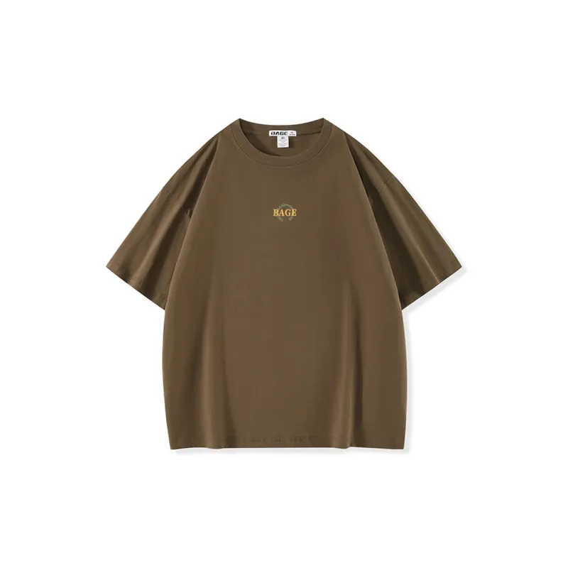 BAGE Drop Shoulder Sleeve T Shirt Unisex-17