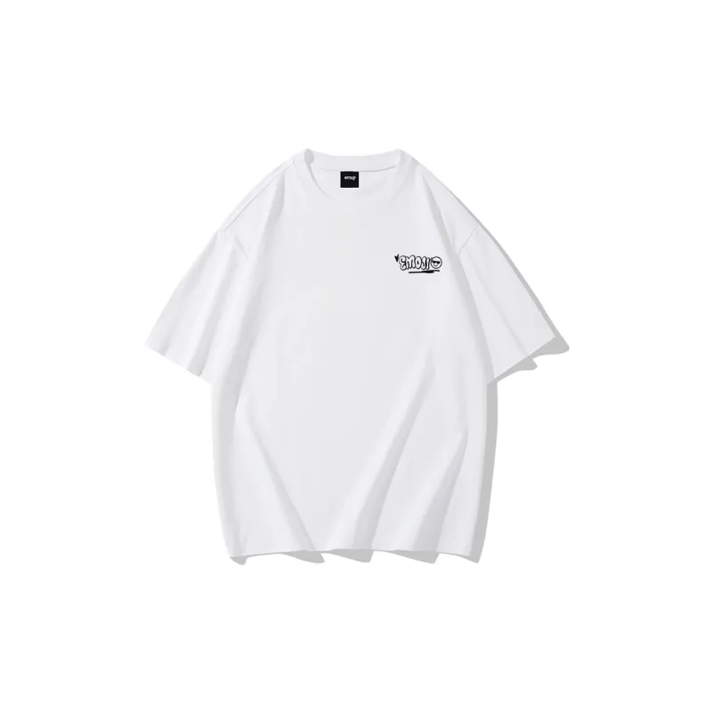 Emoji Loose Fit Crew Neck Short Sleeved T Shirts Unisex-4