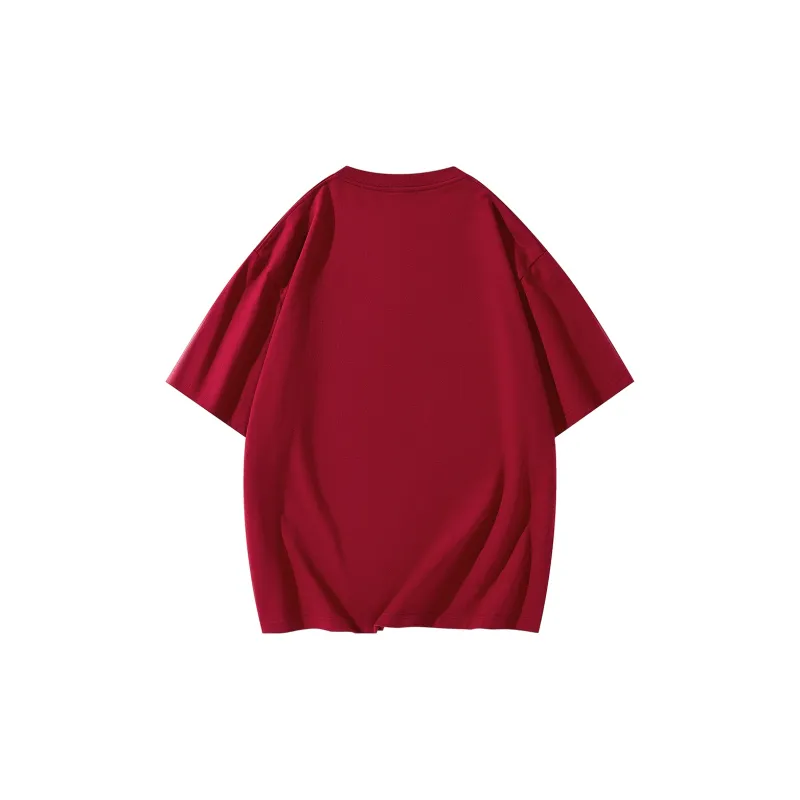 CENPIN Drop Shoulder Sleeve Short Sleeved T Shirts For Summer Unisex-17