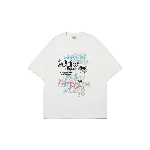 Guuka T-Shirts Unisex Cream White